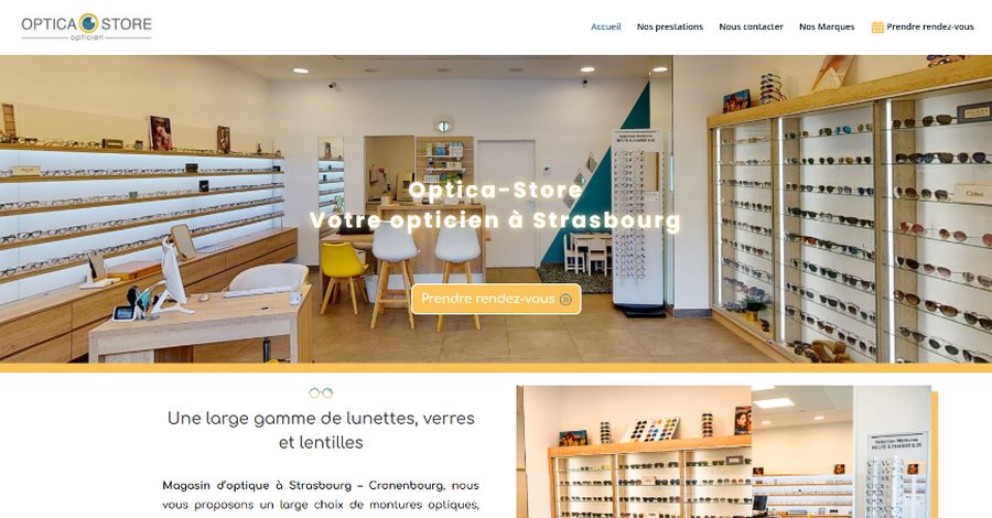 Boutique en ligne Optica Store